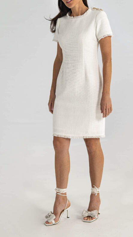 Morena Tweed Sheath Midi <br>Dress